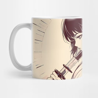 japanese girl kimono serenity Mug